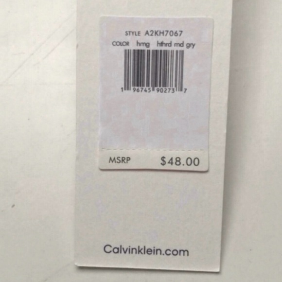 New Calvin Klein Hat Women’s Gray Lined Knit Winter Casual Beanie Hat With Pom main image 5